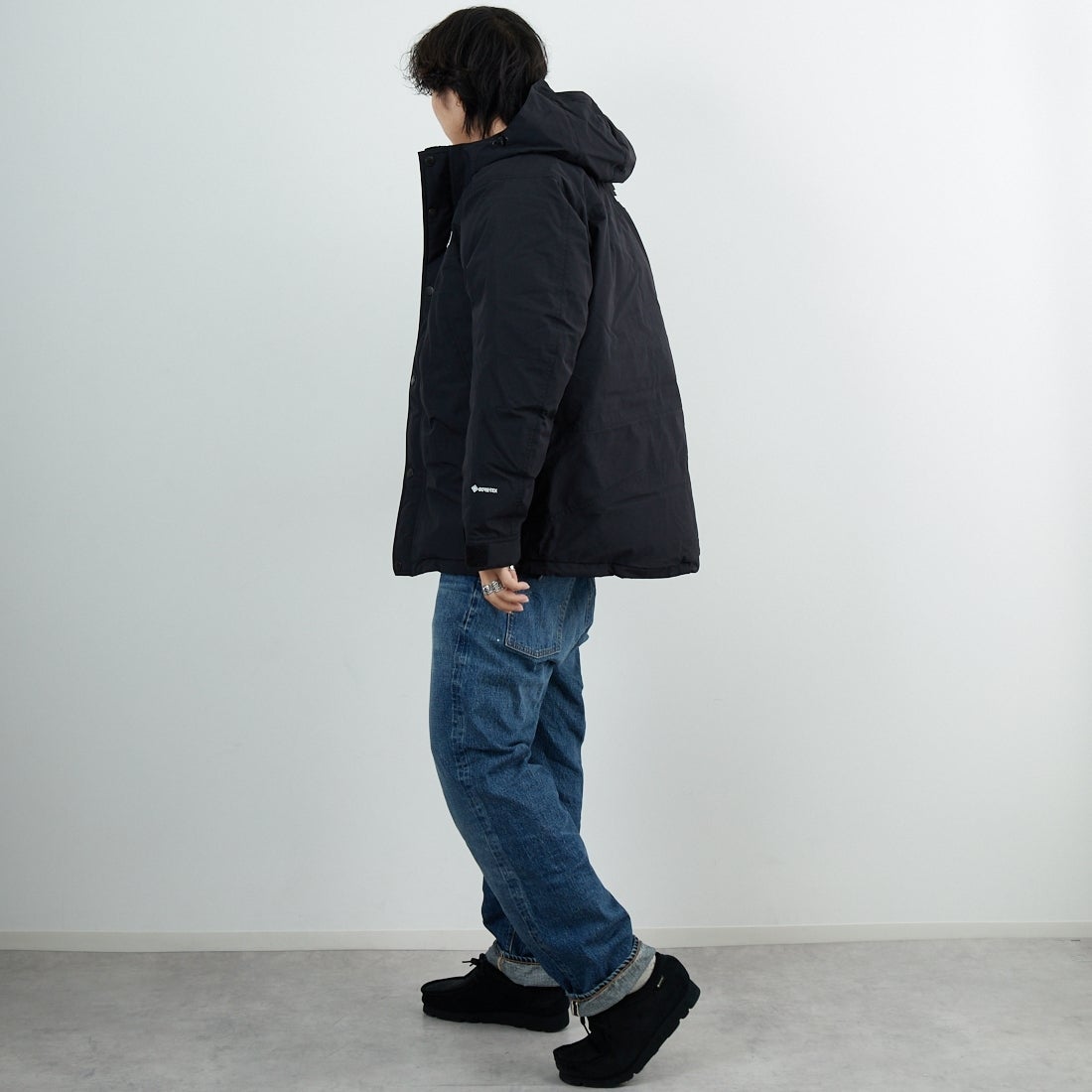 THE NORTH FACE [ザ ノースフェイス] マウンテンダウンジャケット [ND92549] K &&モデル身長：179cm 着用サイズ：L&&