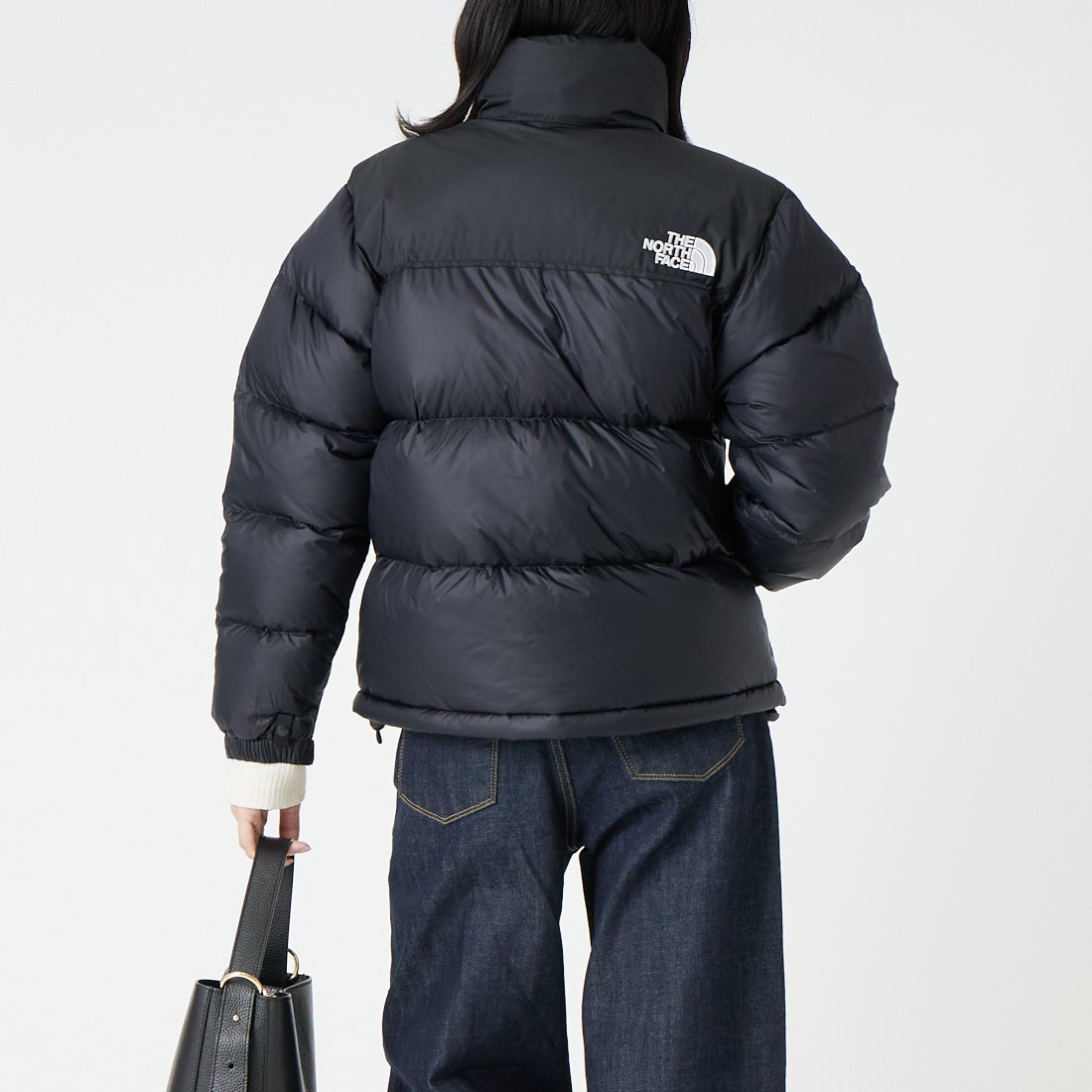 THE NORTH FACE [ザ ノースフェイス] ショートヌプシジャケット [NDW92555] K &&モデル身長：162cm 着用サイズ：M&&