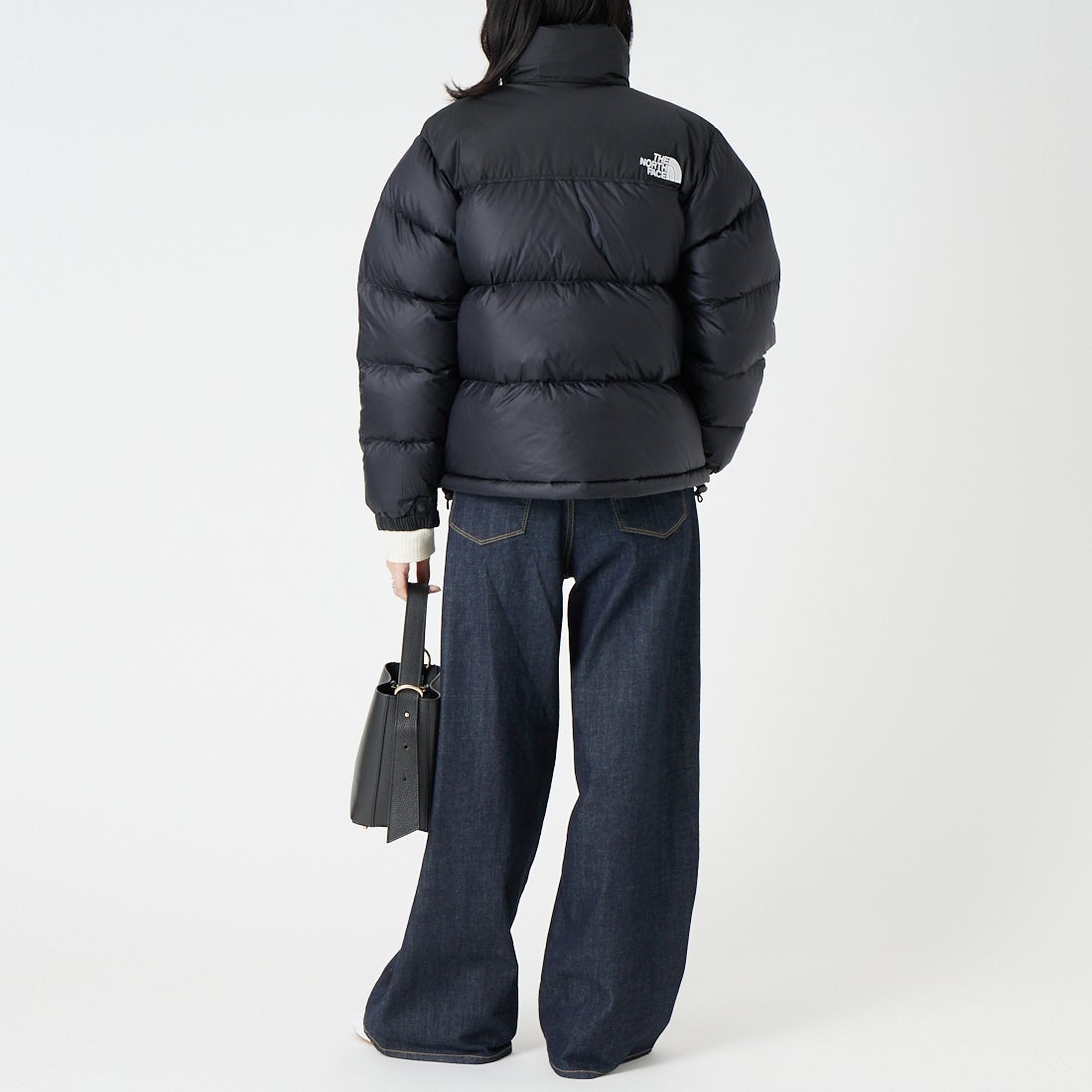 THE NORTH FACE [ザ ノースフェイス] ショートヌプシジャケット [NDW92555] K &&モデル身長：162cm 着用サイズ：M&&