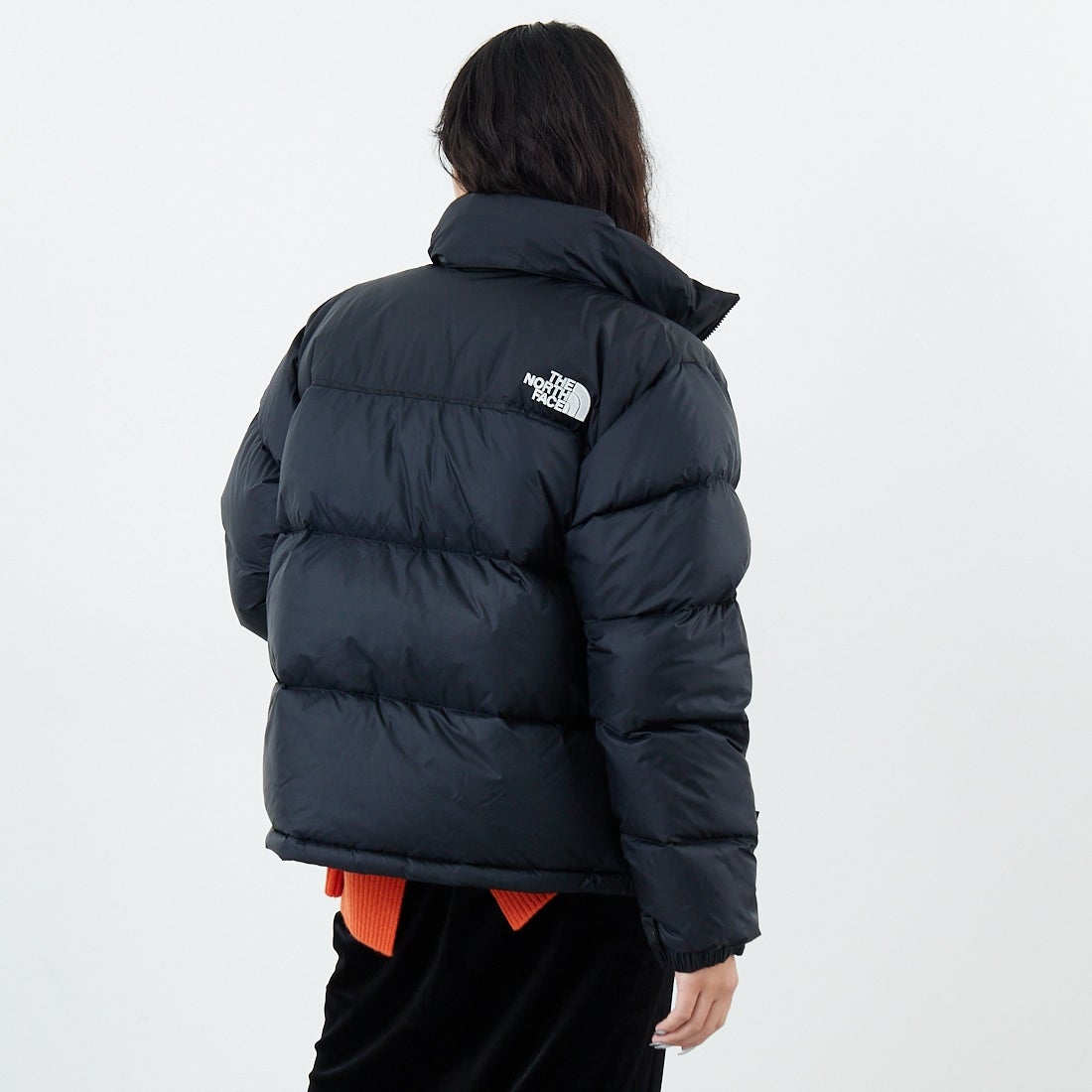 THE NORTH FACE [ザ ノースフェイス] ショートヌプシジャケット [NDW92555] K &&モデル身長：162cm 着用サイズ：XL&&
