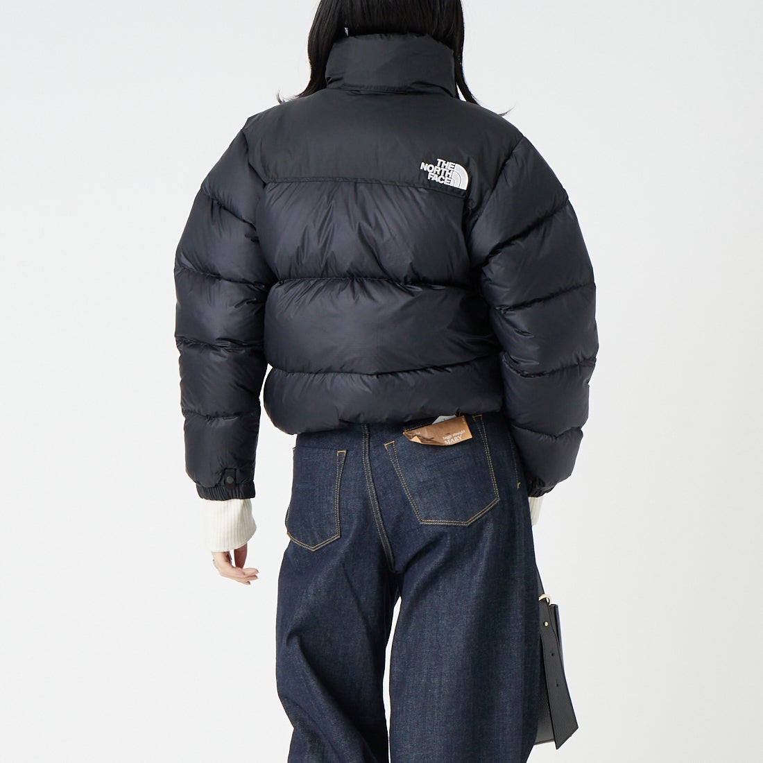 THE NORTH FACE [ザ ノースフェイス] ショートヌプシジャケット [NDW92555] K &&モデル身長：162cm 着用サイズ：M&&