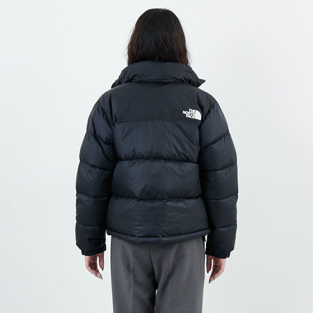 THE NORTH FACE [ザ ノースフェイス] ショートヌプシジャケット [NDW92555] CK &&モデル身長：162cm 着用サイズ：M&&
