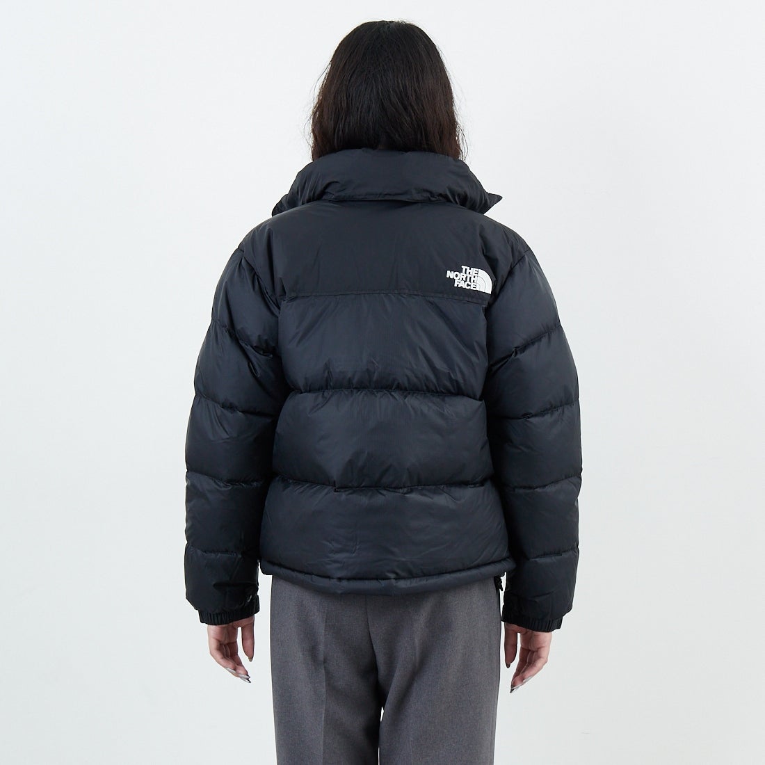 THE NORTH FACE [ザ ノースフェイス] ショートヌプシジャケット [NDW92555] CK &&モデル身長：162cm 着用サイズ：M&&