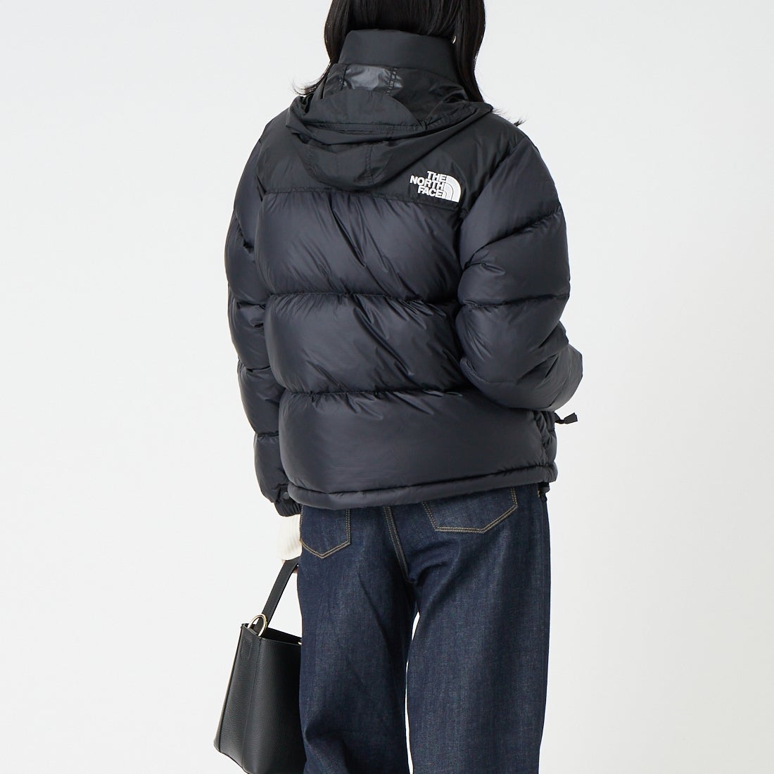 THE NORTH FACE [ザ ノースフェイス] ショートヌプシジャケット [NDW92555] K &&モデル身長：162cm 着用サイズ：M&&