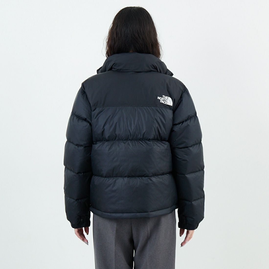 THE NORTH FACE [ザ ノースフェイス] ショートヌプシジャケット [NDW92555] K &&モデル身長：162cm 着用サイズ：L&&