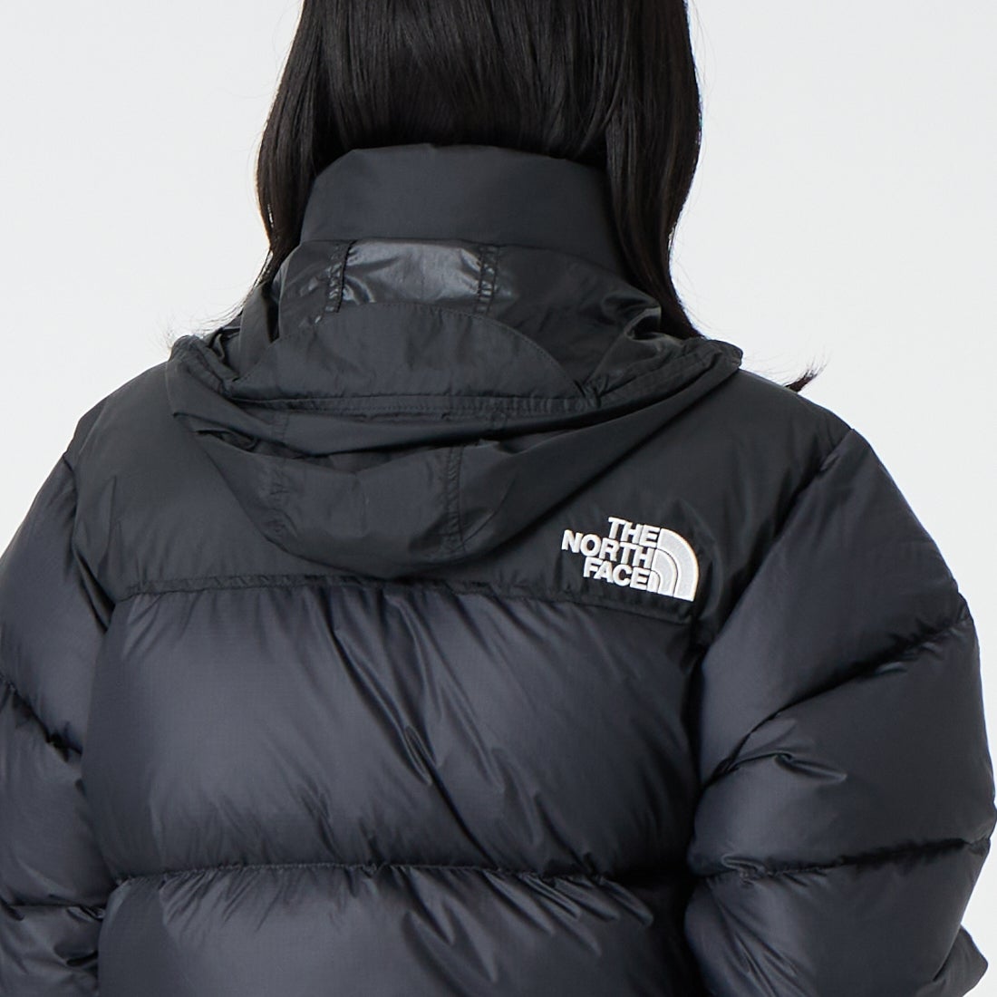 THE NORTH FACE [ザ ノースフェイス] ショートヌプシジャケット [NDW92555] K &&モデル身長：162cm 着用サイズ：M&&