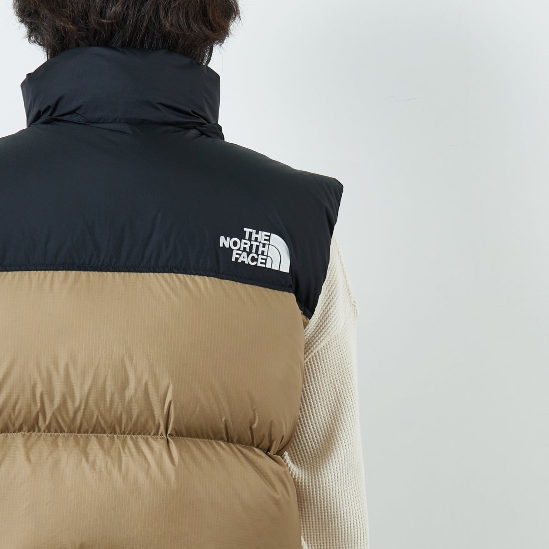 THE NORTH FACE [ザ ノースフェイス] ヌプシベスト [ND92557] CK &&モデル身長：179cm 着用サイズ：L&&
