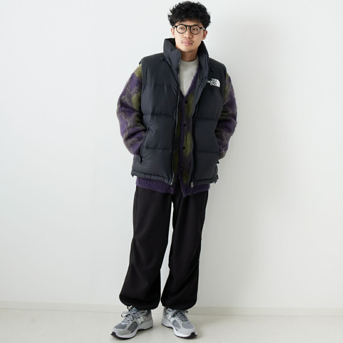 THE NORTH FACE [ザ ノースフェイス] ヌプシベスト [ND92557] K &&モデル身長：167cm 着用サイズ：M&&