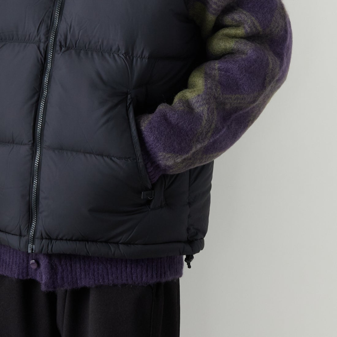 THE NORTH FACE [ザ ノースフェイス] ヌプシベスト [ND92557] K &&モデル身長：167cm 着用サイズ：M&&