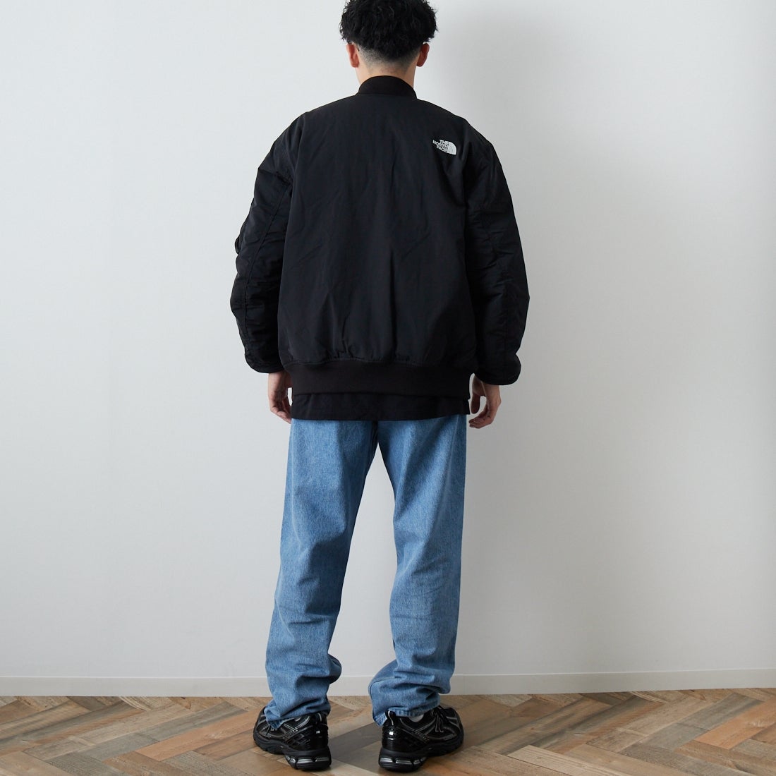 THE NORTH FACE [ザ ノースフェイス] インサレーションボンバージャケット [NY82552] K &&モデル身長：167cm 着用サイズ：L&&