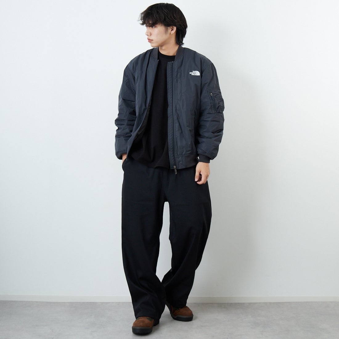 THE NORTH FACE [ザ ノースフェイス] インサレーションボンバージャケット [NY82552] AG &&モデル身長：179cm 着用サイズ：M&&