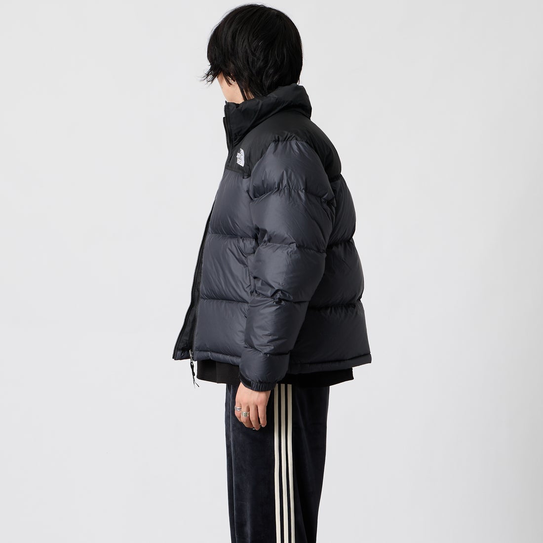 THE NORTH FACE [ザ ノースフェイス] ヌプシジャケット [ND92555] K &&モデル身長：177cm 着用サイズ：M&&