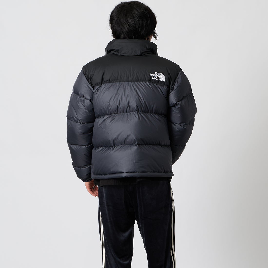 THE NORTH FACE [ザ ノースフェイス] ヌプシジャケット [ND92555] K &&モデル身長：177cm 着用サイズ：M&&