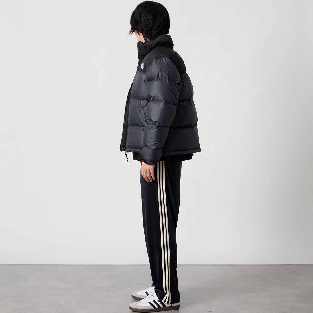 THE NORTH FACE [ザ ノースフェイス] ヌプシジャケット [ND92555] K &&モデル身長：177cm 着用サイズ：M&&