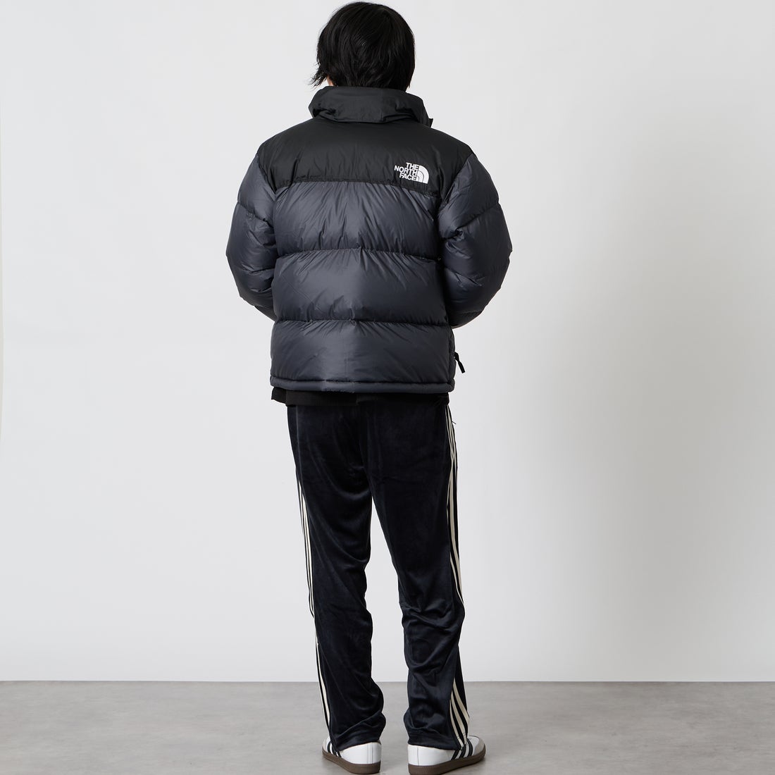 THE NORTH FACE [ザ ノースフェイス] ヌプシジャケット [ND92555] K &&モデル身長：177cm 着用サイズ：M&&