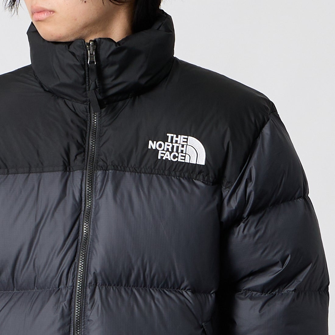 THE NORTH FACE [ザ ノースフェイス] ヌプシジャケット [ND92555] K &&モデル身長：177cm 着用サイズ：M&&