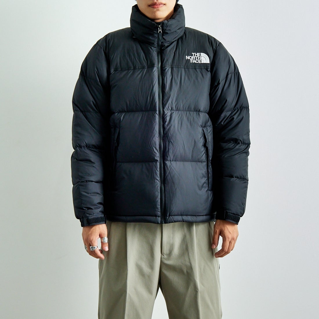 THE NORTH FACE [ザ ノースフェイス] ヌプシジャケット [ND92555] K &&モデル身長：179cm 着用サイズ：M&&