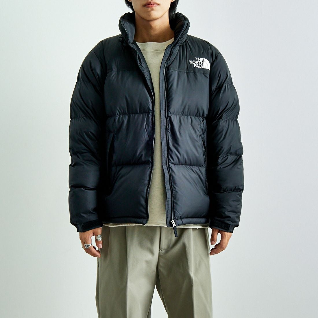 THE NORTH FACE [ザ ノースフェイス] ヌプシジャケット [ND92555] K &&モデル身長：179cm 着用サイズ：L&&