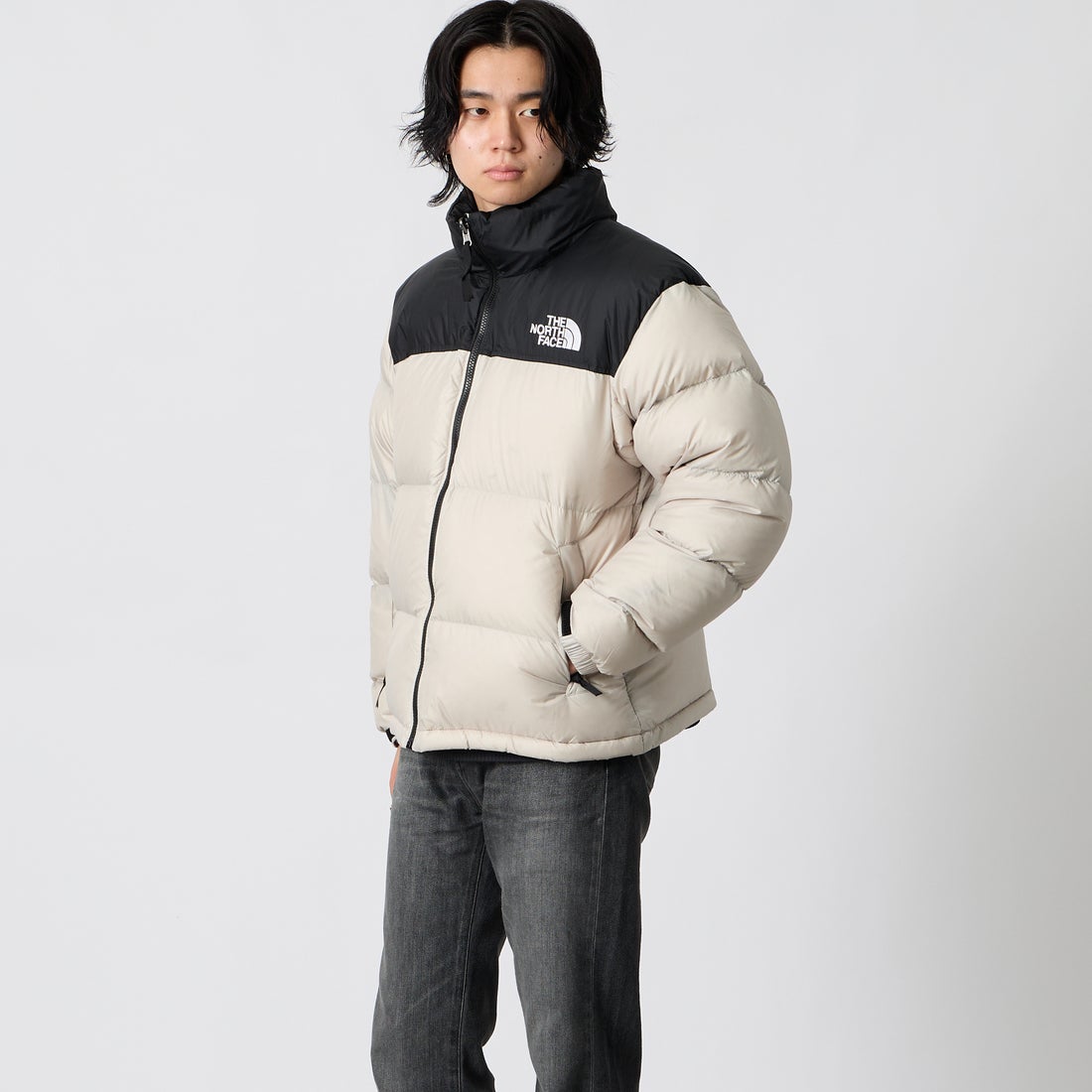 THE NORTH FACE [ザ ノースフェイス] ヌプシジャケット [ND92555] FK &&モデル身長：177cm 着用サイズ：M&&