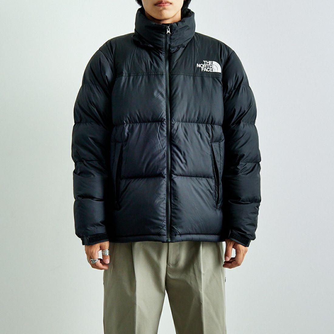 THE NORTH FACE [ザ ノースフェイス] ヌプシジャケット [ND92555] K &&モデル身長：179cm 着用サイズ：L&&