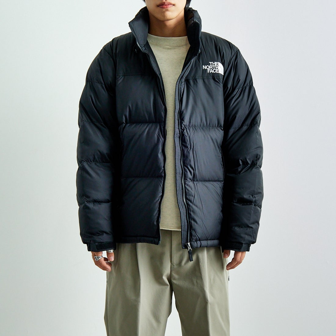 THE NORTH FACE [ザ ノースフェイス] ヌプシジャケット [ND92555] K &&モデル身長：179cm 着用サイズ：XL&&