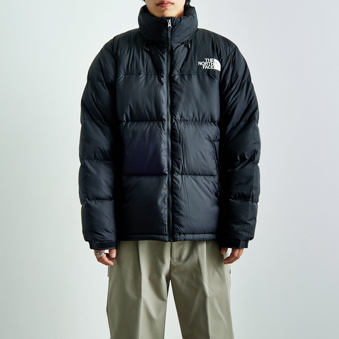 THE NORTH FACE [ザ ノースフェイス] ヌプシジャケット [ND92555] K &&モデル身長：179cm 着用サイズ：XL&&