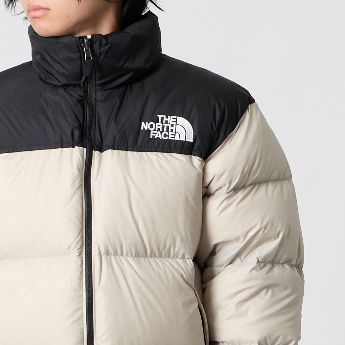THE NORTH FACE [ザ ノースフェイス] ヌプシジャケット [ND92555] FK &&モデル身長：177cm 着用サイズ：M&&