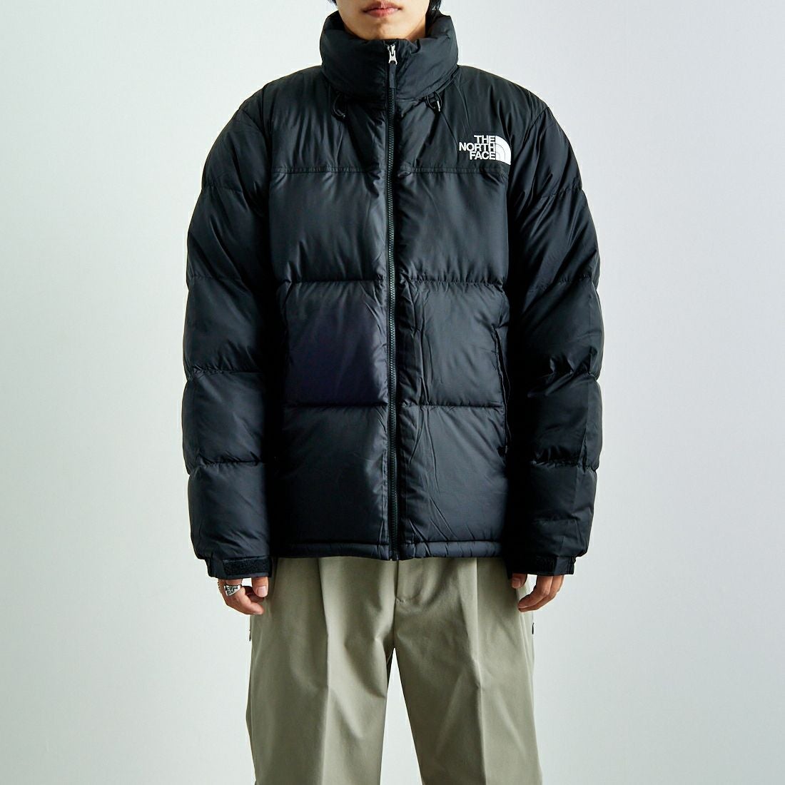 THE NORTH FACE [ザ ノースフェイス] ヌプシジャケット [ND92555] K &&モデル身長：179cm 着用サイズ：XL&&