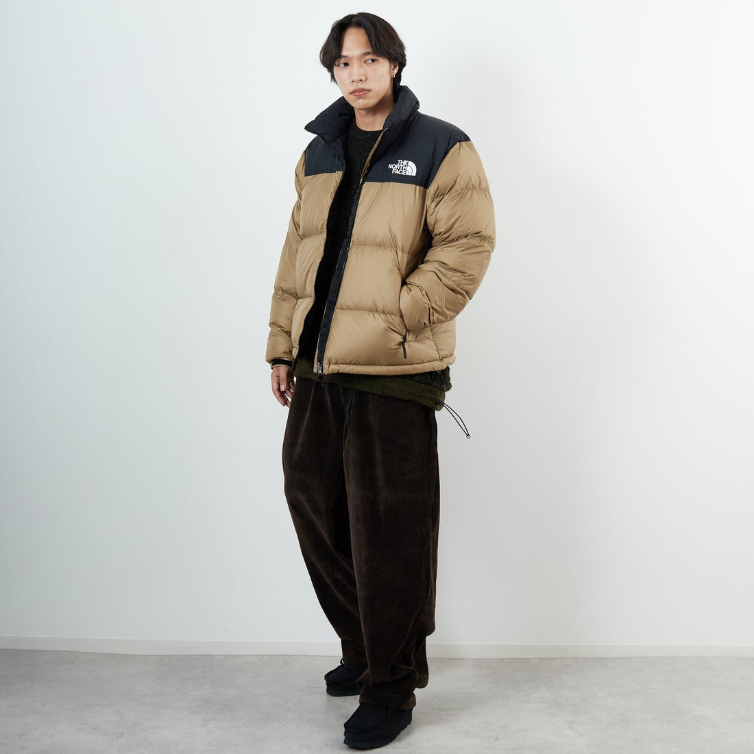 THE NORTH FACE [ザ ノースフェイス] ヌプシジャケット [ND92555] CK &&モデル身長：179cm 着用サイズ：XL&&