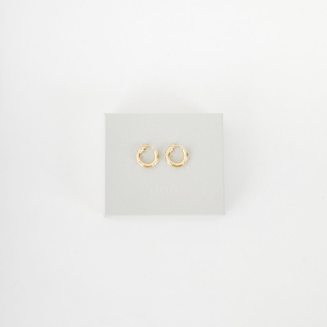 LAPUIS [ラピュイ] ガーデンフープピアス [252-220110] ｺﾞｰﾙﾄﾞ