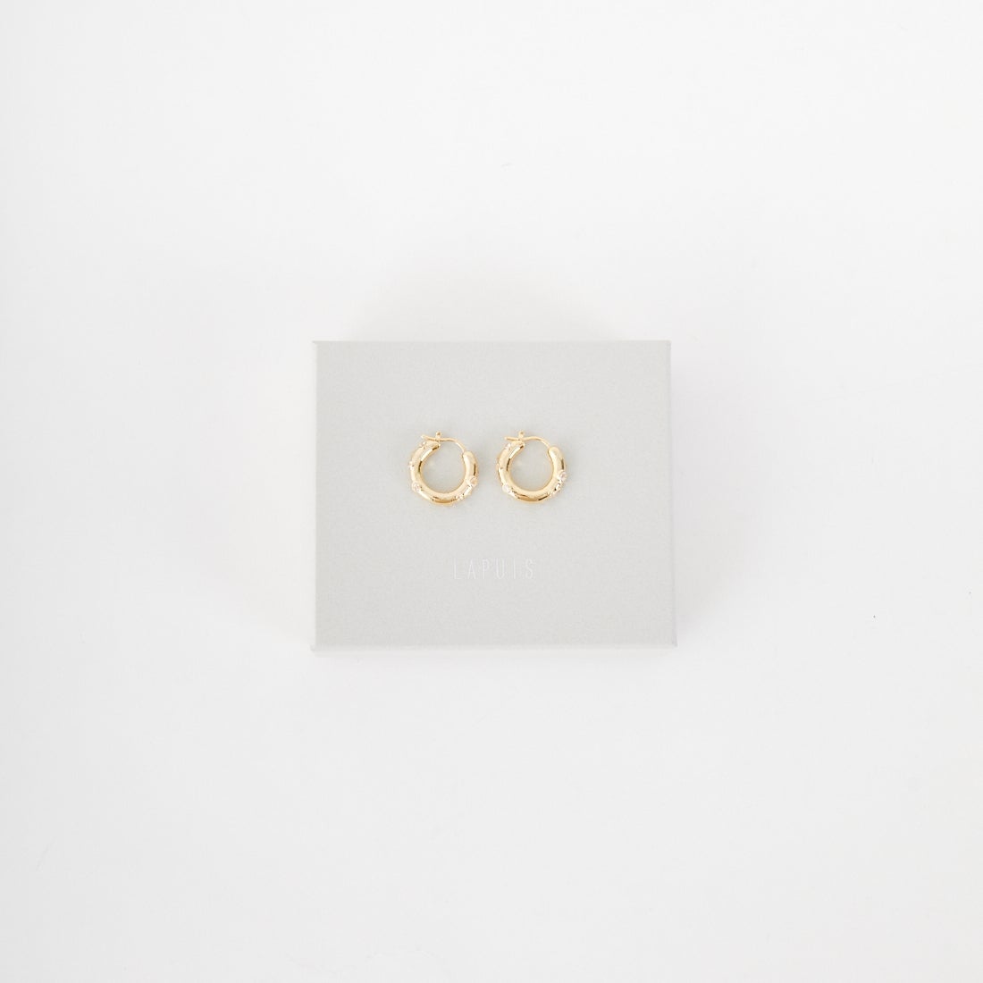 LAPUIS [ラピュイ] ガーデンフープピアス [252-220110] ｺﾞｰﾙﾄﾞ