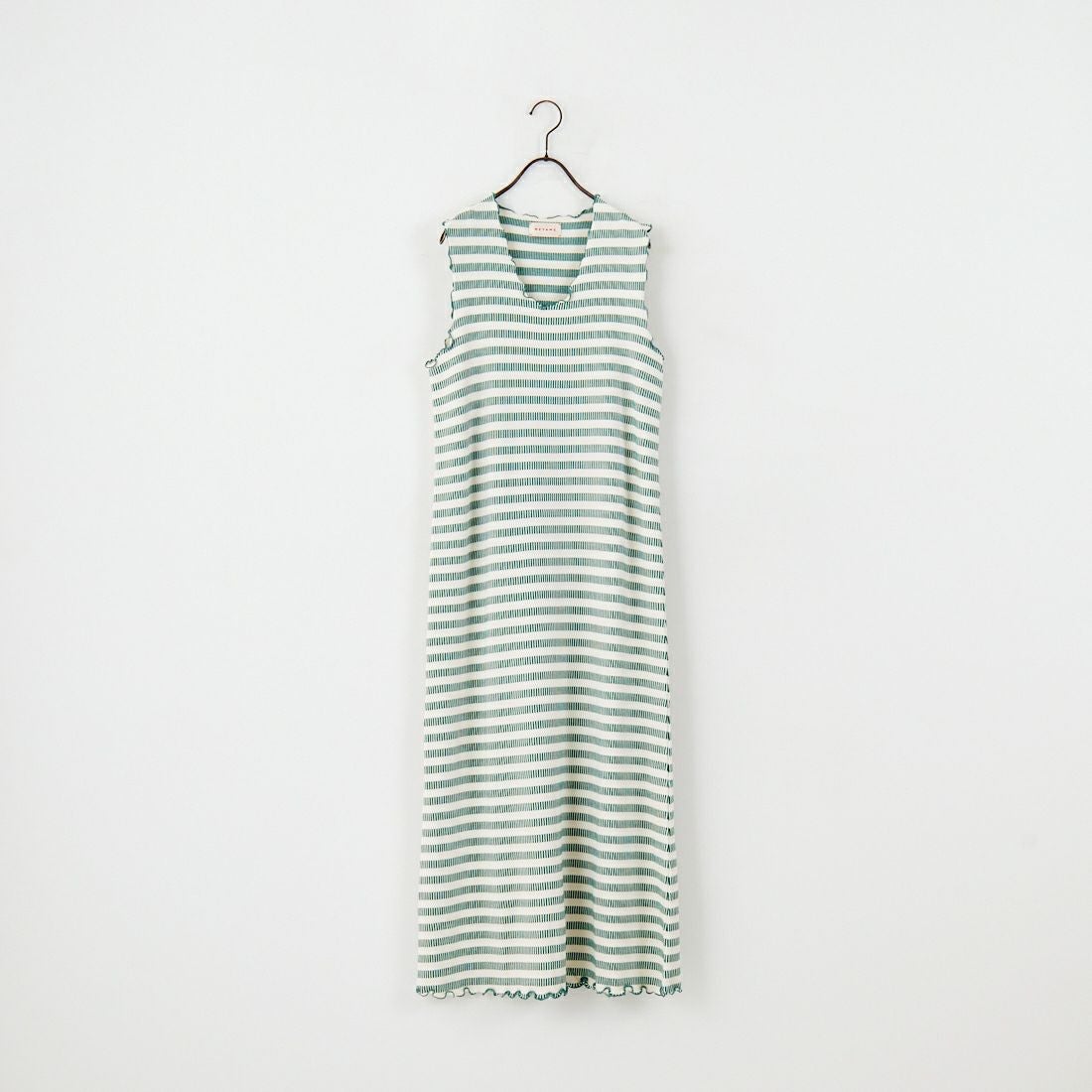 MEYAME [メヤメ] ボーダースリーブレスドレス [MEY-1863] GREEN