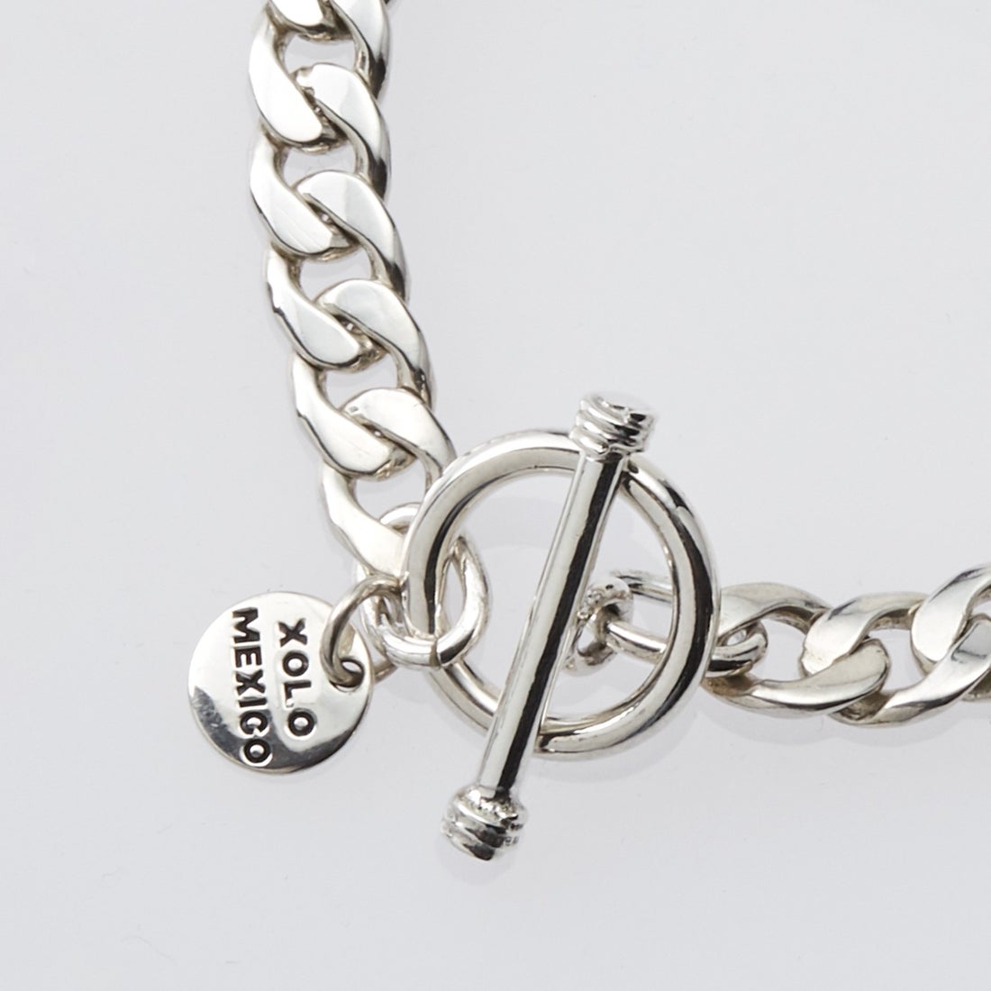 XOLO JEWELRY [ショロジュエリー] ベーシックリンクブレスレット 8mm [XOB008-19] SILVER