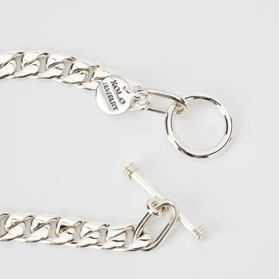 XOLO JEWELRY [ショロジュエリー] ベーシックリンクブレスレット 8mm [XOB008-19] SILVER