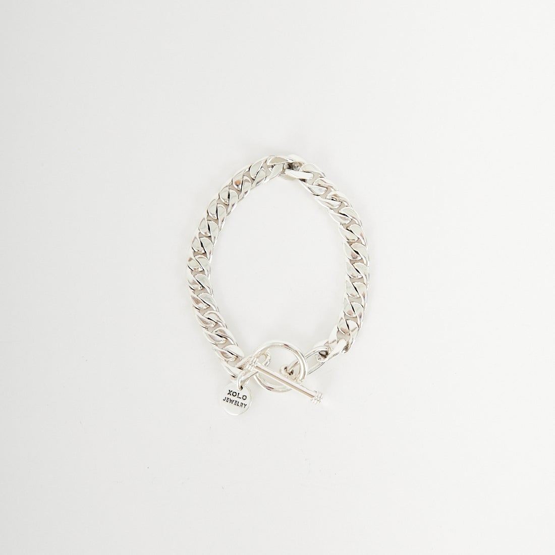 XOLO JEWELRY [ショロジュエリー] ベーシックリンクブレスレット 8mm [XOB008-19] SILVER