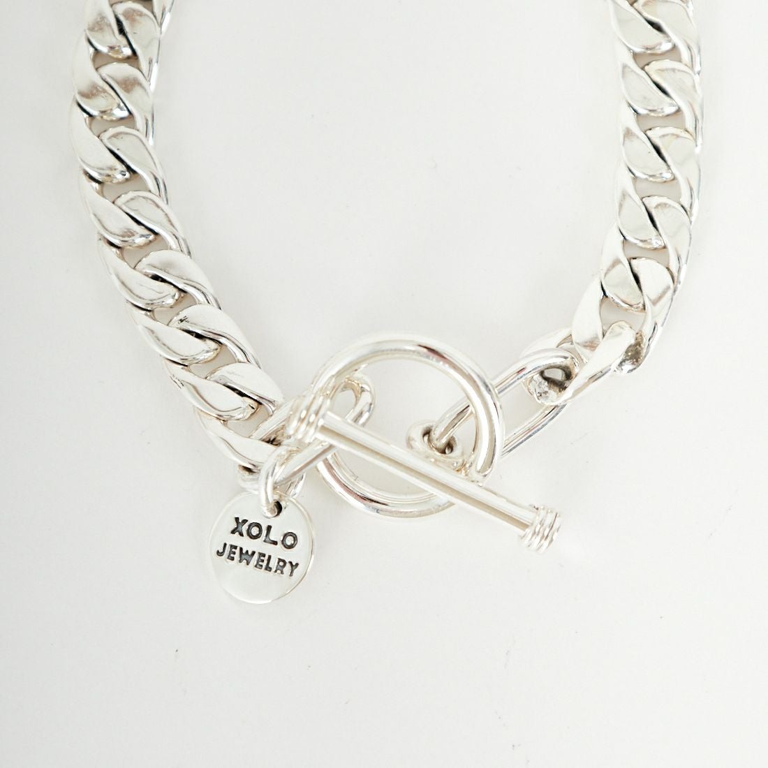XOLO JEWELRY [ショロジュエリー] ベーシックリンクブレスレット 8mm [XOB008-19] SILVER
