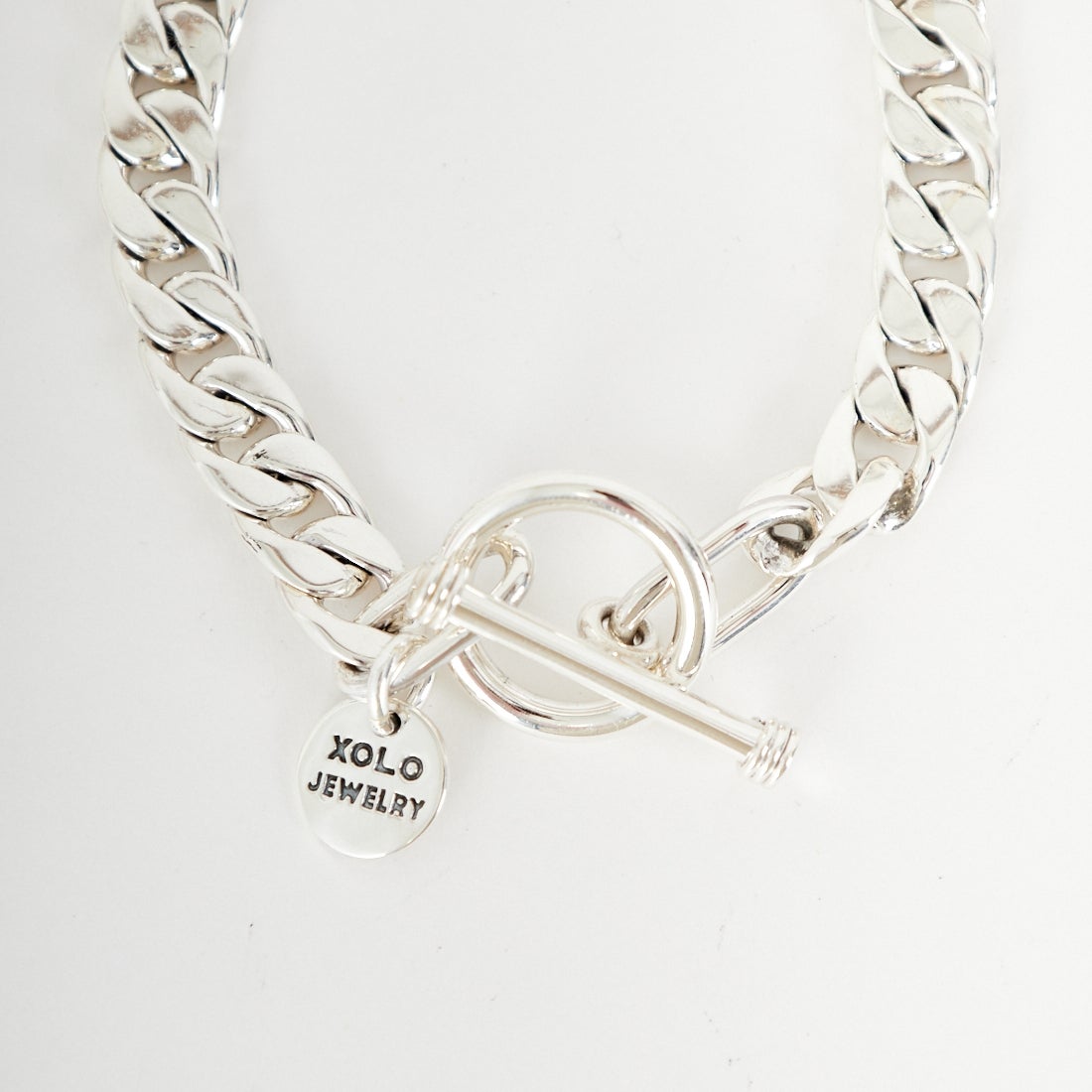 XOLO JEWELRY [ショロジュエリー] ベーシックリンクブレスレット 8mm [XOB008-19] SILVER