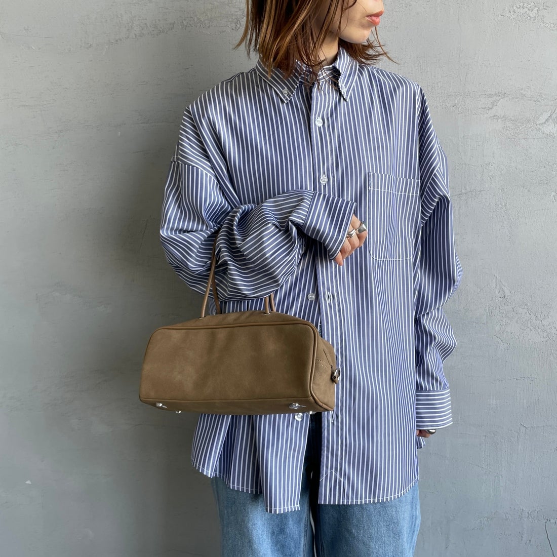 &MyuQ [アンドミューク] KAKU ショルダーバッグ [MCB096] S.SAND BEG