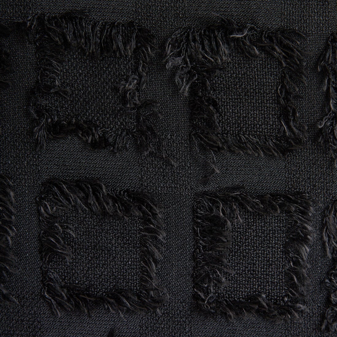Kelen [ケレン] フリンジチェックワイドパンツ [LKL25FPT2105] BLACK
