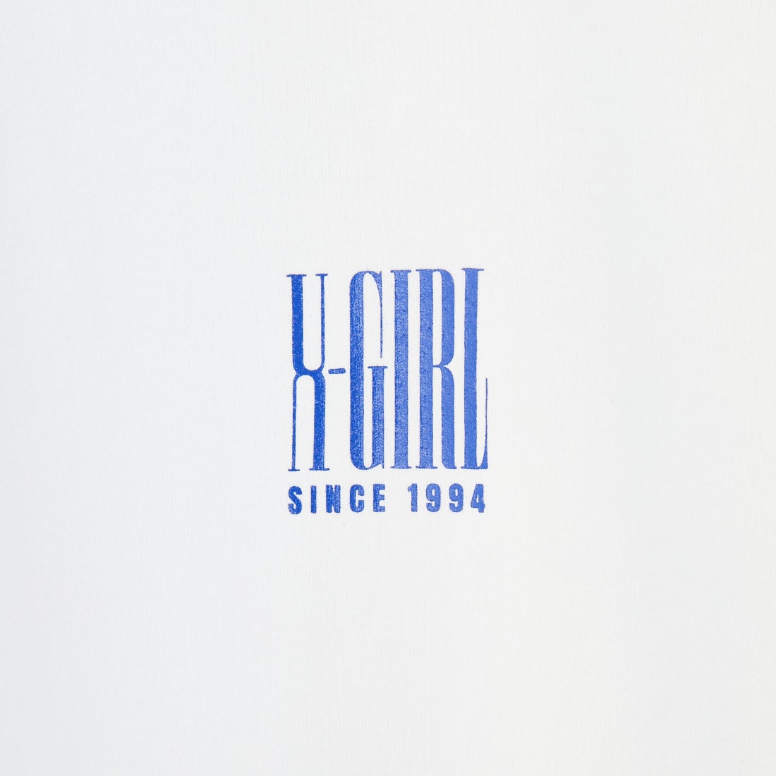 X-girl [エックスガール] バーチカルロゴ ショートスリーブTシャツ [105252011008] WHITE