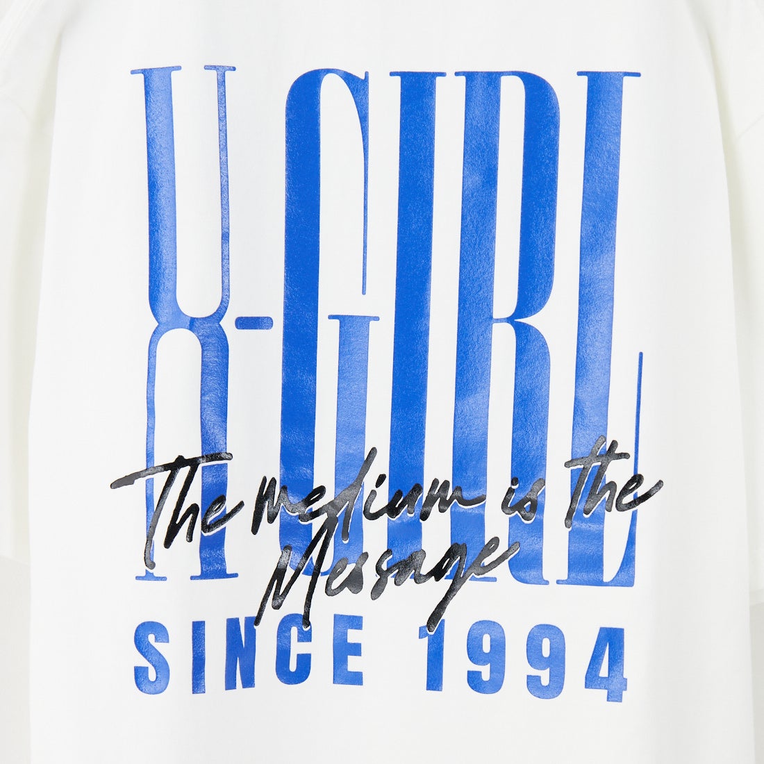 X-girl [エックスガール] バーチカルロゴ ショートスリーブTシャツ [105252011008] WHITE