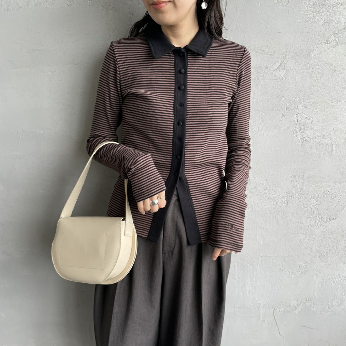 BROWN&&モデル身長：160cm 着用サイズ：F&&