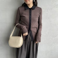 BROWN&&モデル身長：160cm 着用サイズ：F&&