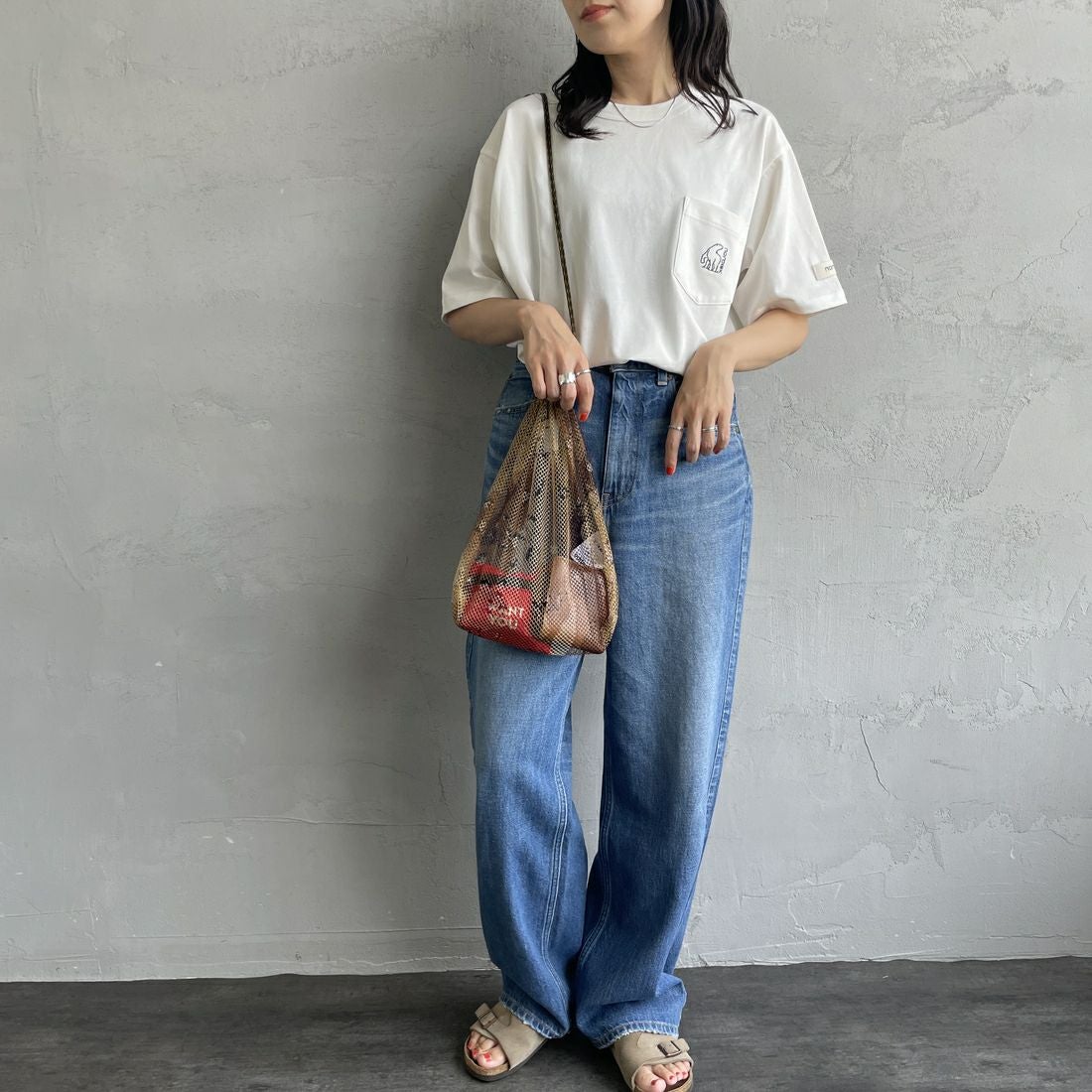 ODDMENT [オッドメント] メッシュネットポーチ [INDIVI-NET-POUCH] DESERT