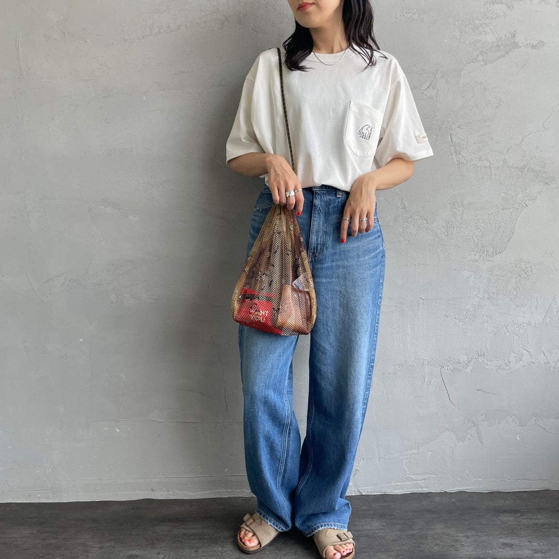 ODDMENT [オッドメント] メッシュネットポーチ [INDIVI-NET-POUCH] DESERT