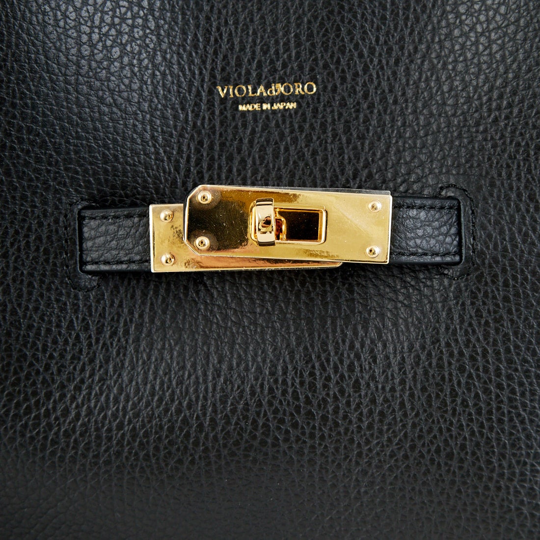 VIOLAd'ORO [ヴィオラドーロ] イタリアンWフェイスレザートートバッグ [V-1496] BLACK/GRAY