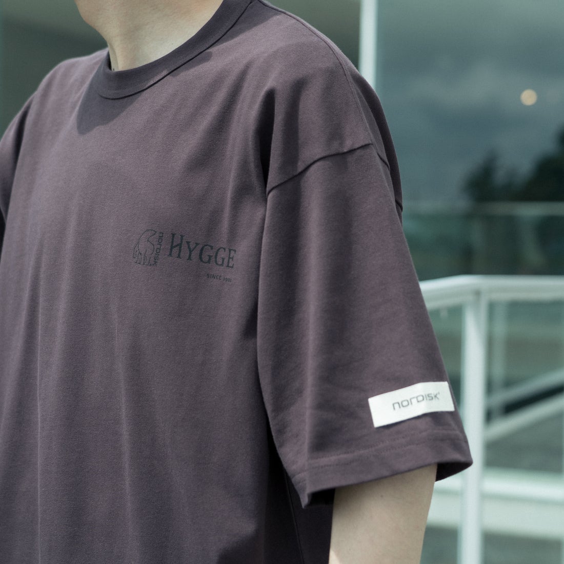 NORDISK [ノルディスク] 別注 HYGGE フィッシュバックプリントTシャツ [NU11502-JF] BROWN