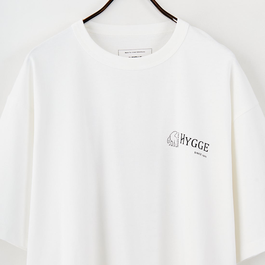 NORDISK [ノルディスク] 別注 HYGGE シカバックプリントTシャツ [NU11503-JF] WHITE