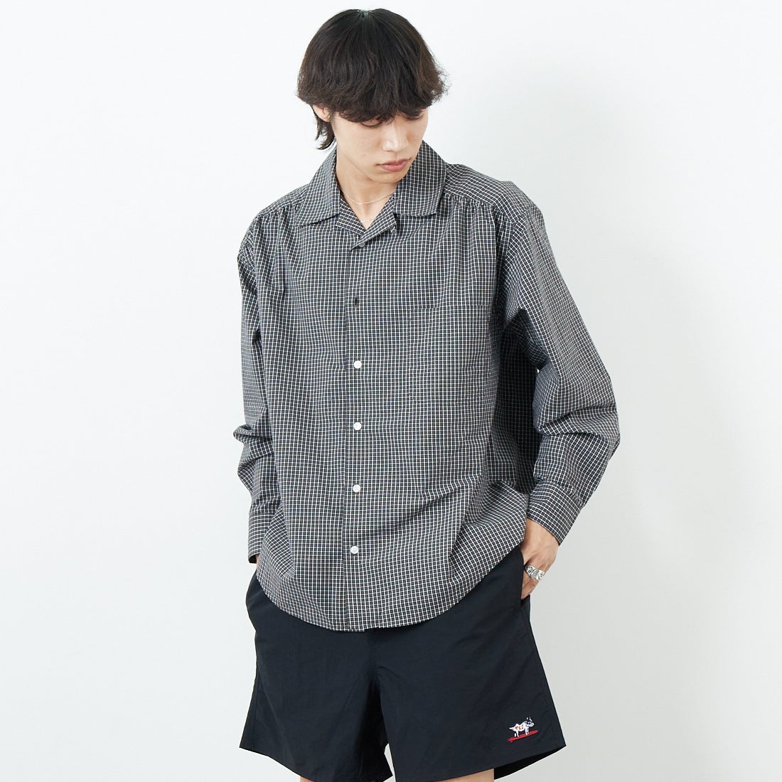 CH530 BRN&&モデル身長：179cm 着用サイズ：M&&
