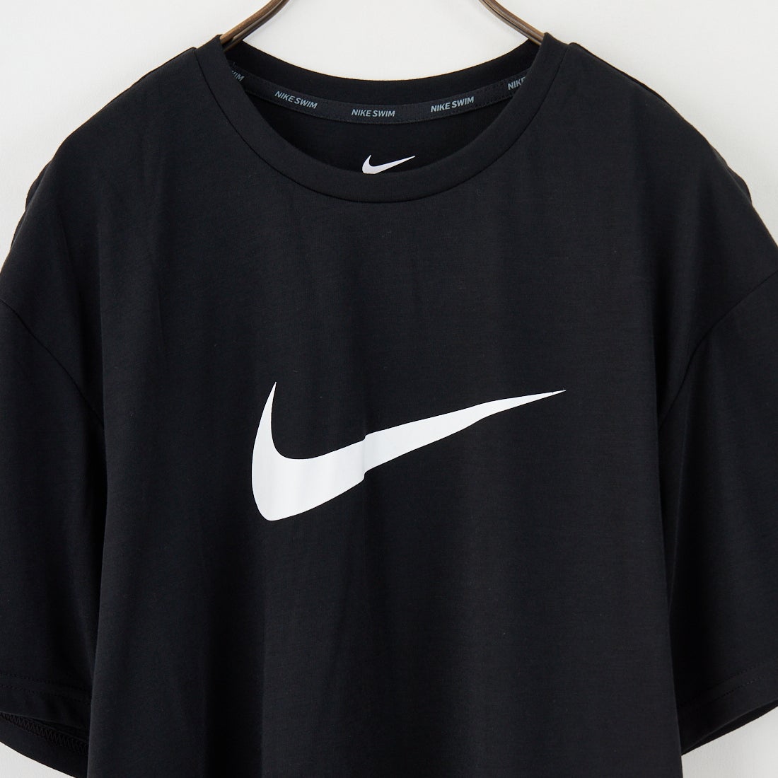 NIKE SWIM [ナイキスイム] コットンライク スニーカーボックスラッシュガード [NESSF523] N001 ﾌﾞﾗｯｸ